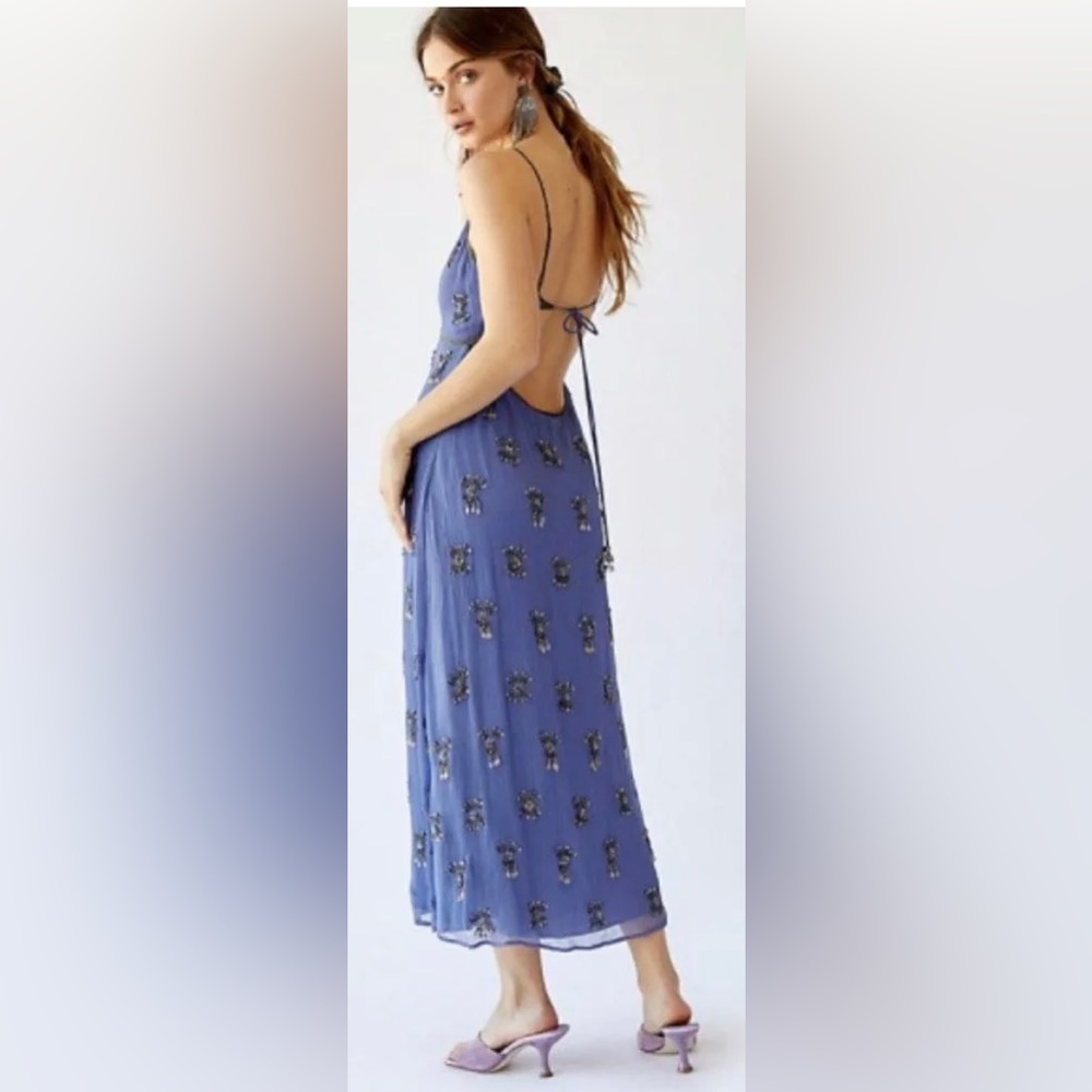 Free People FP Blue Glamour midi dress size 2
